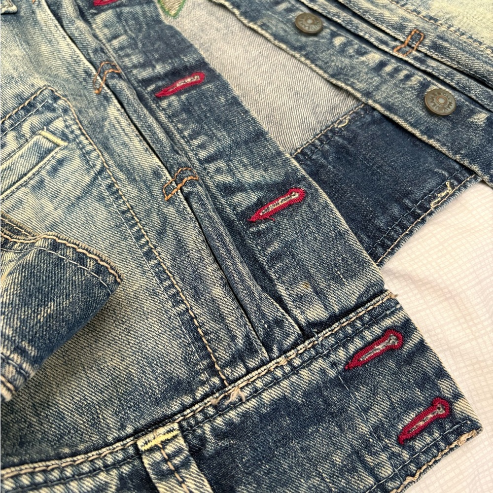 Embroidered Denim Jacket - Picture 3 of 16